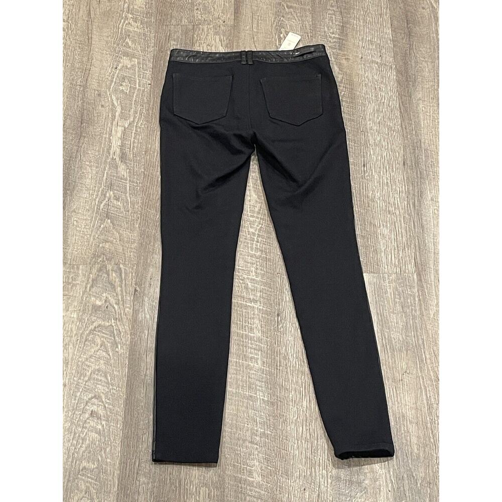 Anthropologie Pilcro The Letterpress Black Spandex Faux Leather Skinny Pants 26